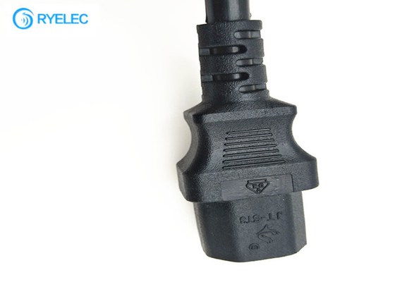 Siyah Schuko Tak Avrupa Güç Kablosu, IEC C13 VDE&amp;#39;ye 3 * 1.5mm2 Kablo Tedarikçi