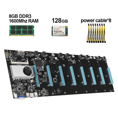 DDR3 4GB Bellek 64GB ile S37 Anakart Combo 8 GPU Crypto Ethereum Gücü Tedarikçi