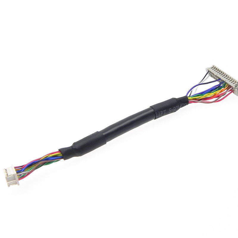 Özel  LCD Ekran LVDS Kablo Montajı Df13 1.25mm Pitch Soket DF20-20DS-1C 20 Pin