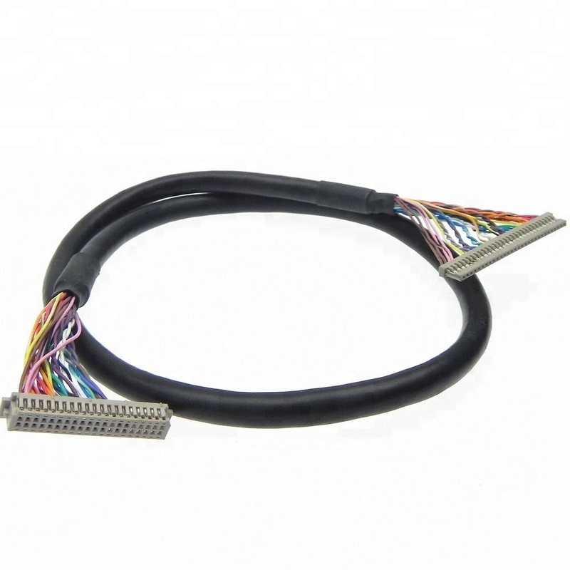 Özel  LCD Ekran LVDS Kablo Montajı Df13 1.25mm Pitch Soket DF20-20DS-1C 20 Pin