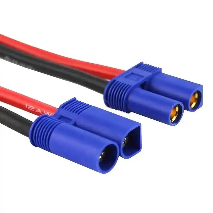 Silikon Kablo EC5 EC3 Adaptör Konnektörü Kablo Demeti 10AWG 12AWG ESC Motor Drone için
