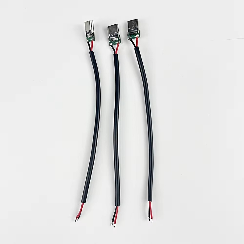 Yüksek Kalite Performans Toptan Nikel Kaplama Tipi C USB Erkek Lehimleyici Bağlantı USB Tipi C Fiş Uzantısı