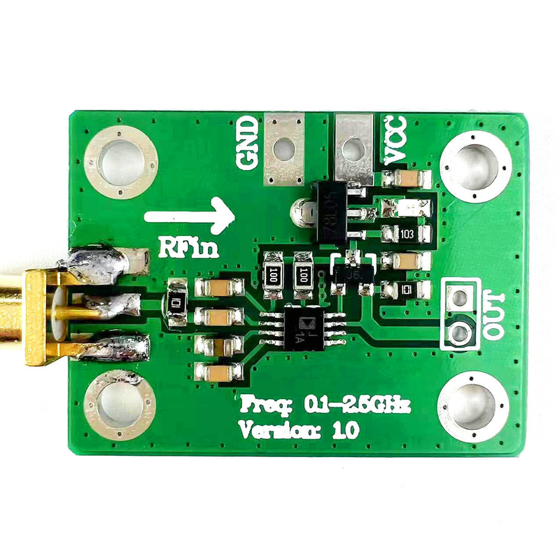 AD8313 Logaritmik Detektör -72dBm -2dBm 0.1-2.5GHz RF Güç Analizcisi 7-15V Güç Mikrodalga Radyo Algılama Modülü