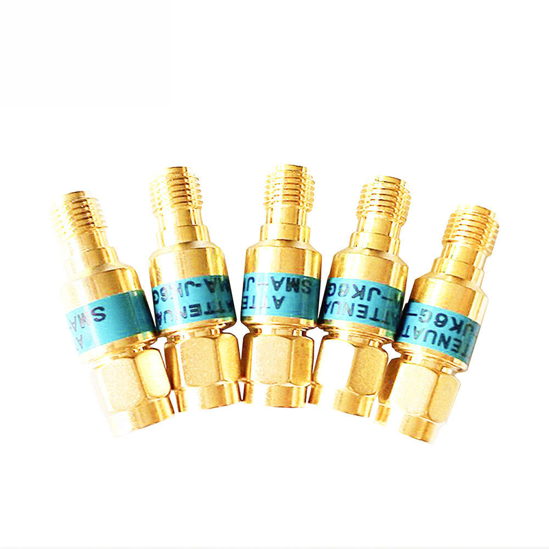 2W DC-6GHz SMA Erkeğe SMA Kadına Koaksiyel RF Attenuator 1/2/3/5/6/10/15/30db Attenuator SMA Sabit Bağlantılar Altın plaka