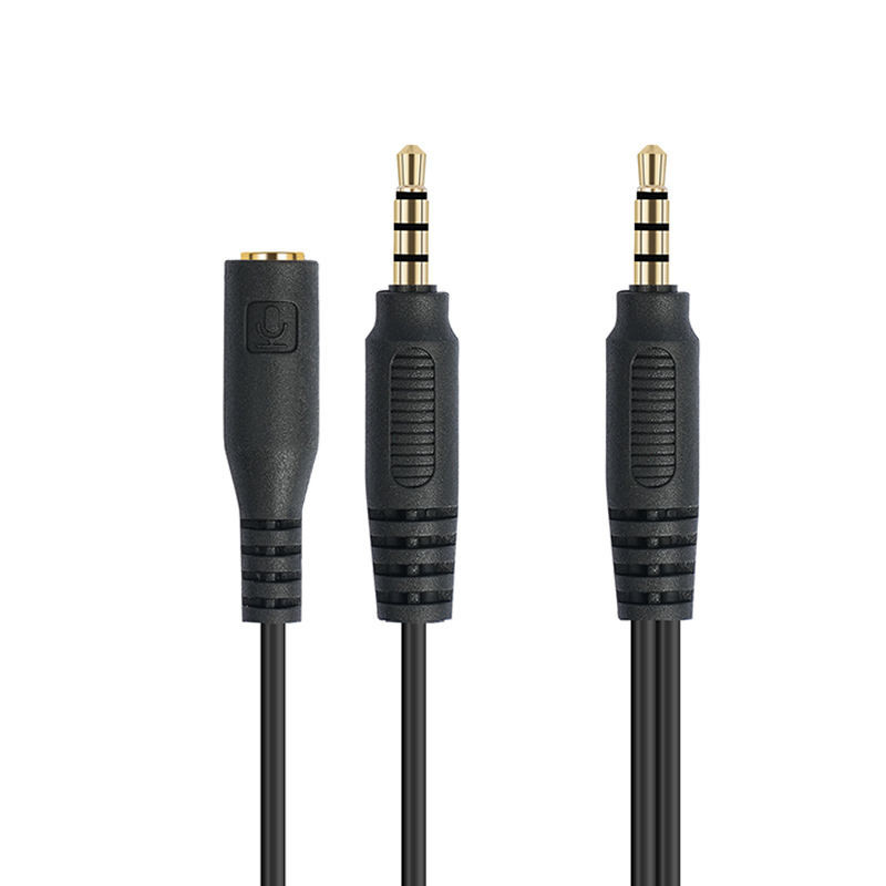 2 In 1 Kablo Dönüştürme Genişletme 3.5 Stereo Plug To 3.5 Stereo Plug To 4/1 