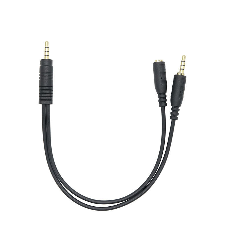 2 In 1 Kablo Dönüştürme Genişletme 3.5 Stereo Plug To 3.5 Stereo Plug To 4/1 