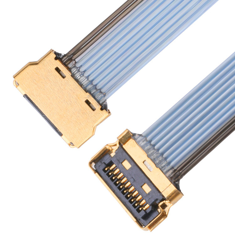 LVDS Kablo Kablo hattı UY 10P 0.35mm Pitch I Pex 20857-010T-01 Ipex Mikro Koaksiyel Kablo için Kablo Montajları