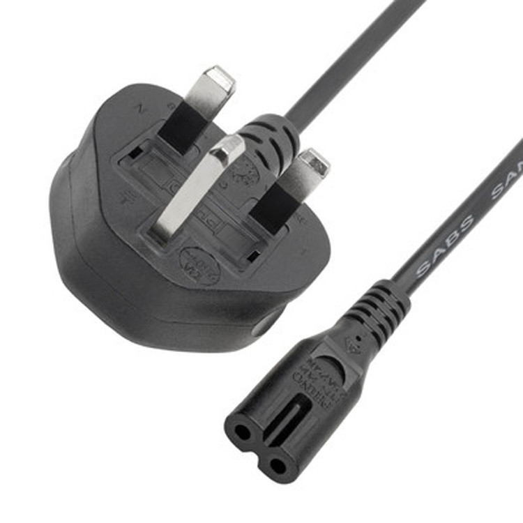 RY Rohs Elektrik Gücü Kablosu Bs1363 C7 2.5a 6 Ft 220v Kapalı