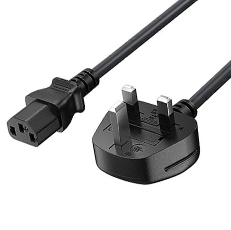 RY C13 To Uk Plug Power Cord Bs1363 18awg 250v Uzunluk Çoğu Bilgisayar Yazıcılar Ve Diğer Aygıtlar