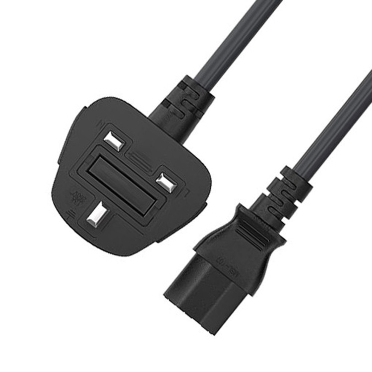 RY C13 To Uk Plug Power Cord Bs1363 18awg 250v Uzunluk Çoğu Bilgisayar Yazıcılar Ve Diğer Aygıtlar