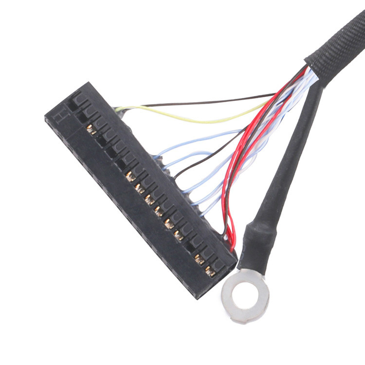 Çeşitli Tipleri Özelleştir 0.5mm Pitch Koaksiyel Kablo Montajları Gerçek Çekme Halkaları veya Taklitler