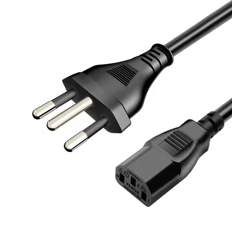 RY IEC Brezilya Güç Kablosu 1-15p 5-15p PVC Malzemesi Özel 1M 1.5M 2M 3M 5M Çıkarılmış Güç hattı kablosu dahil