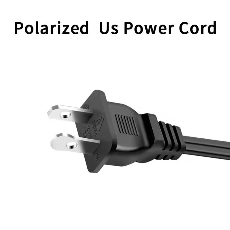 İyi Kalite Saf Bakır 120V 18 Awg 2pin C7 Genişletme Hattı Spt-2 Beyaz AC Güç Kablosu 5FT 2 Prong Ev Aygıtları için Lap