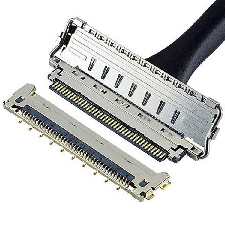 Yatay Çiftleşme Mikro Koaksiyel Bağlantı IPEX Kablolu CA II 20679-030T-01 Mikro Koaksiyel Kablo 0.4 mm Pitch