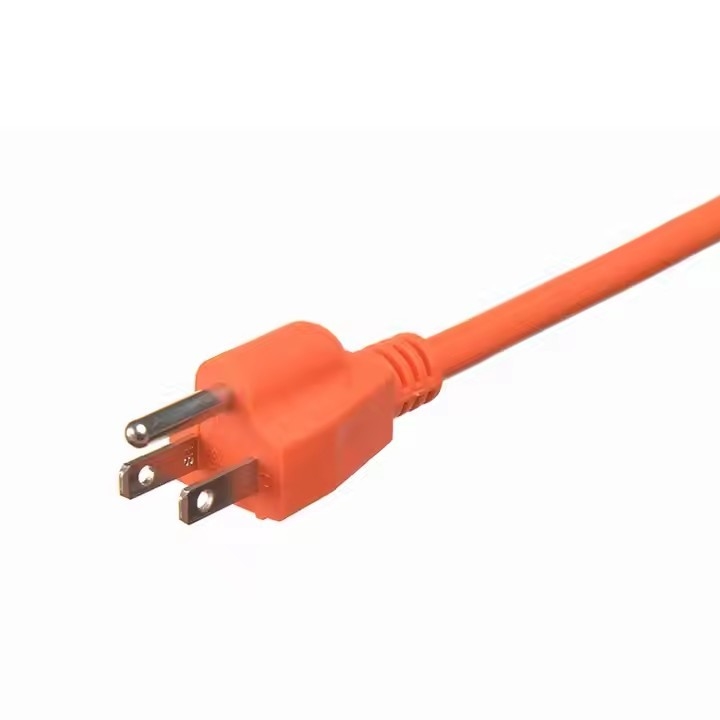 SJWT #12/14/16 AWG uzatma kablosu 10A 13A 15A 125V türleri topraklama 3pin elektrikli 125v ABD güç kabloları
