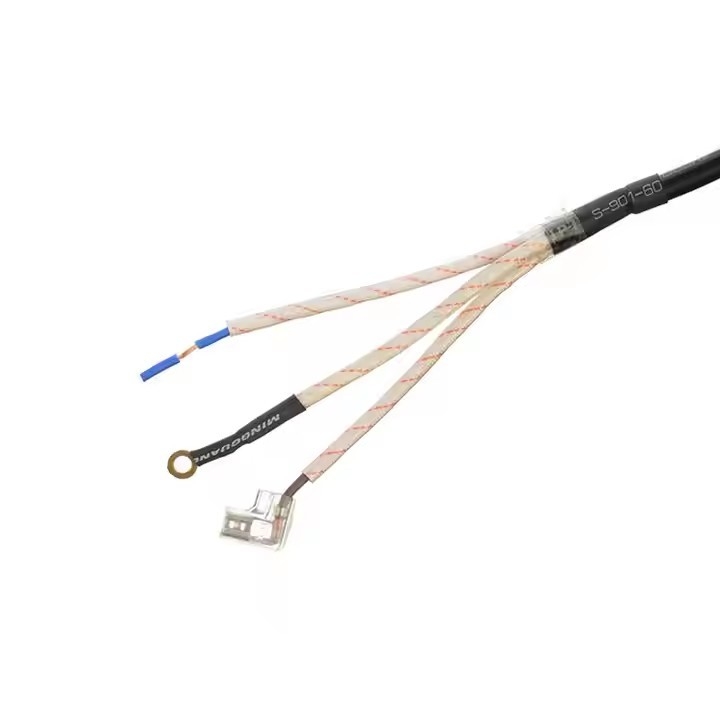 ETL sertifikalı 3 bakır çekirdek SJTW 10/12/14 Awg 3 ucu PVC yalıtım tel Nema 5-15p Çıplak Son AC güç kabloları