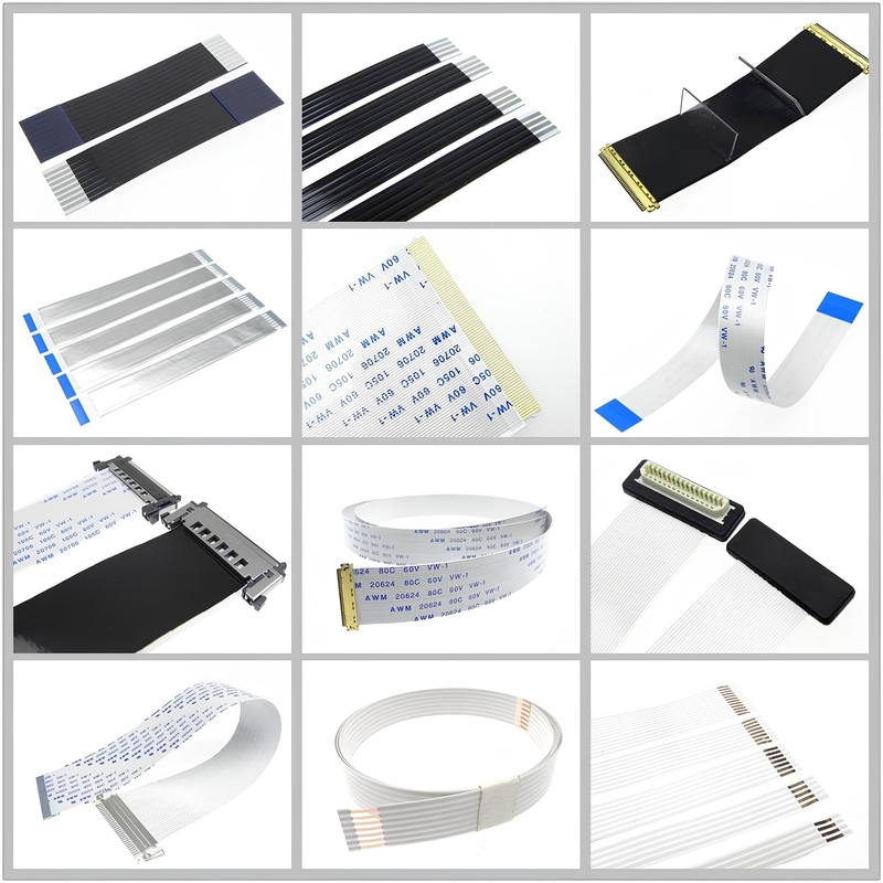 16-Pin FFC FPC Kablo 0.5mm Pitch Tip A 20628 80C 60V VW 1 LVDS Ekran Bağlantısı