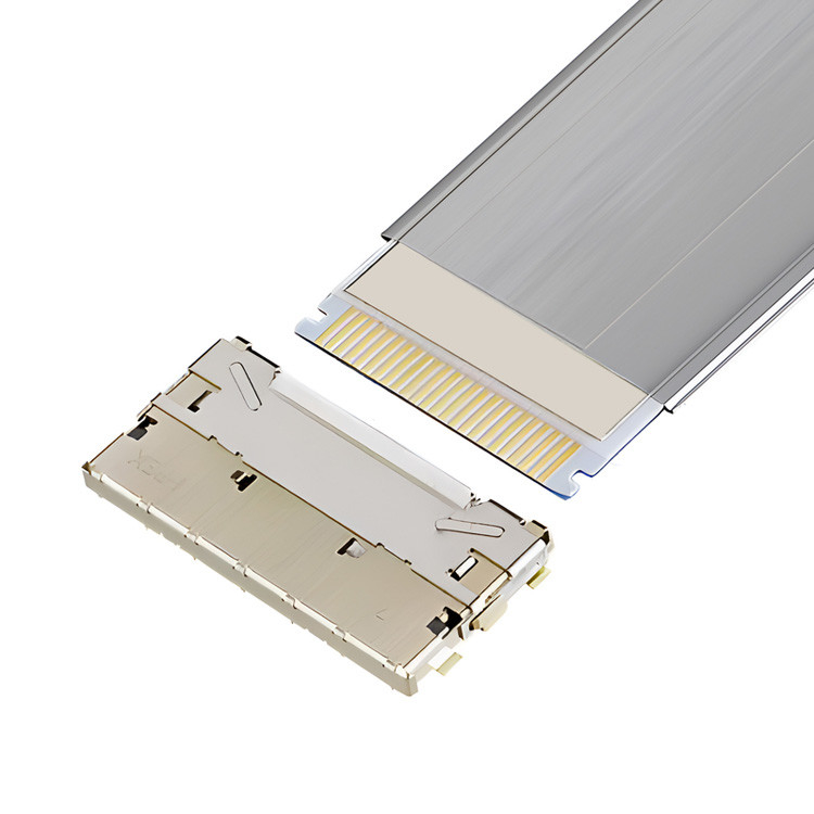 0.5mm Pitch Tam olarak Korunan Fpc Kablosu Yüksek Hız Otomatik Kilitleme Yatay Mate IPEX 20952-024E-02