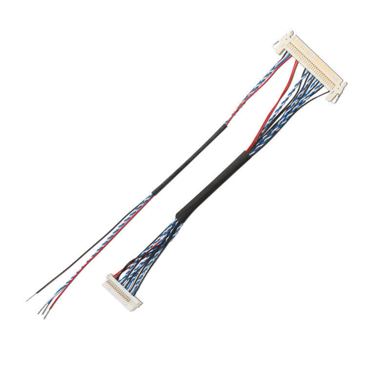Özel OEM Kablo Harness FI S20S 20 Pin 1.25 mm Pitch JAE Ekran Lvds Kablo