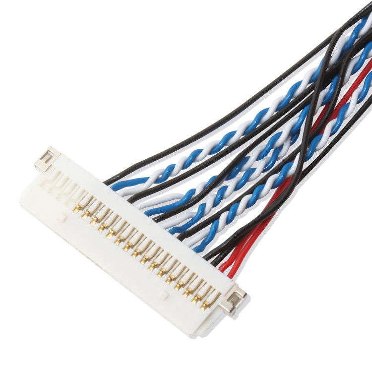 Özel OEM Kablo Harness FI S20S 20 Pin 1.25 mm Pitch JAE Ekran Lvds Kablo