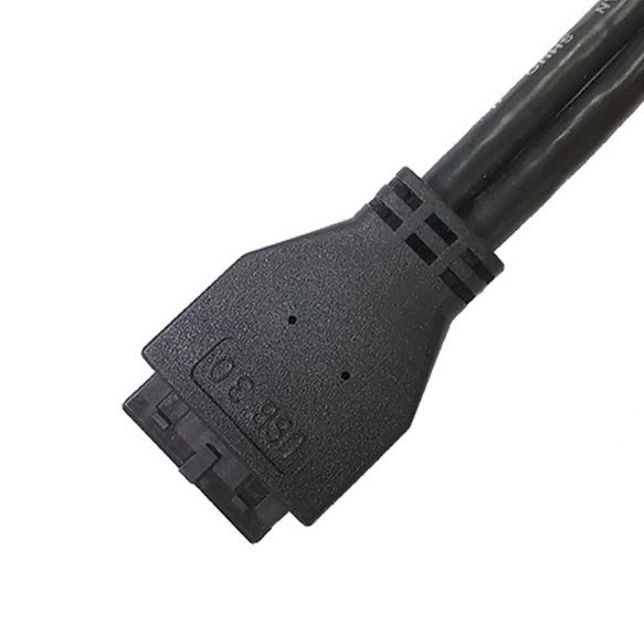 Endüstri Kablo Harness USB 3.0 Panel Mount A X2 20 Pin Başlığı Ana tahtası Özel