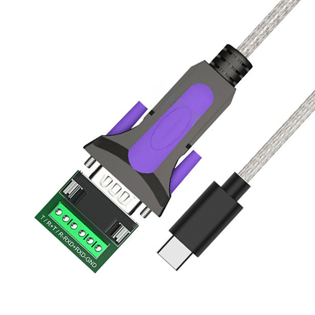 TYPE-C için Endüstriyel Sınıf Özel Kablo RS485-DB9/RS422-DB9 CONN Bağlantısı B DB9 Erkek