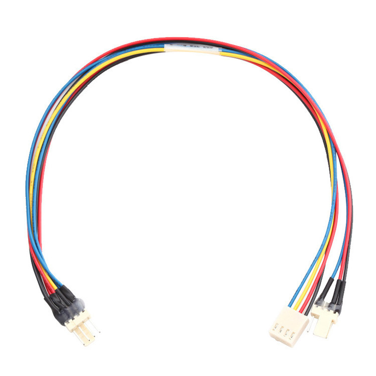 Fabrika özelleştirilmiş JST JH 2.5mm 4-Pin Molex 4-Wire Fan Y Kablo Montajı Lvds 4-Pin Bağlayıcı Kablo