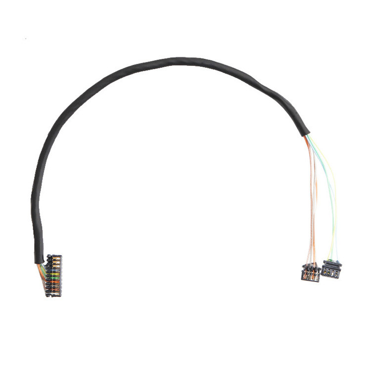 Fabrika özelleştirilmiş 0.6 Pitch JST 04XSR TO JST 10XSR IDC Kablo Harness Kablo Montajı