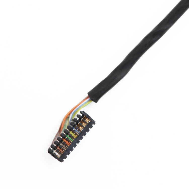 Fabrika özelleştirilmiş 0.6 Pitch JST 04XSR TO JST 10XSR IDC Kablo Harness Kablo Montajı