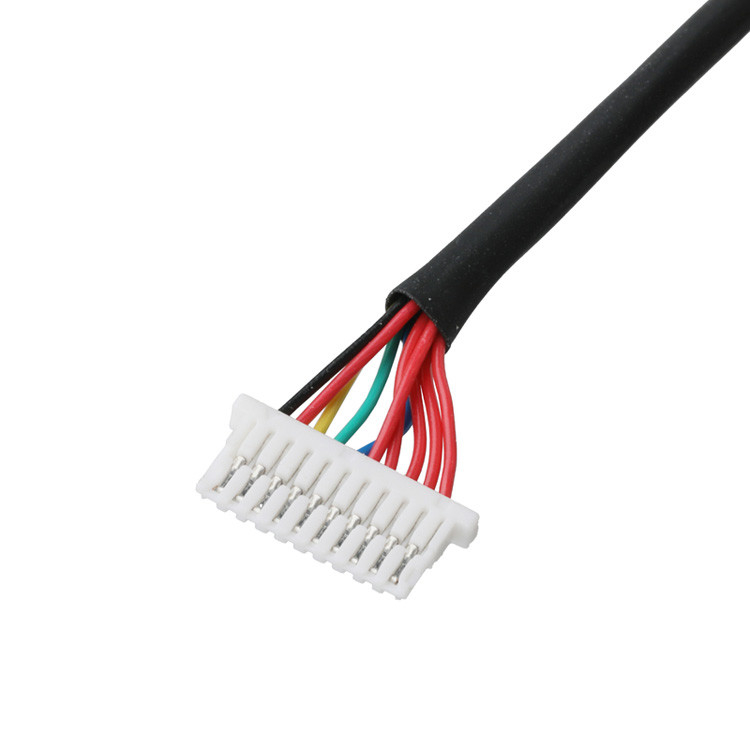 Lvds Kablosu 10P JST SHLP-10V-S-B Yarım Çizilmiş Kullanımlı Koaksiyel Kablo Montajları Otomotiv