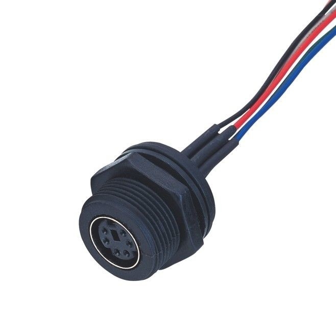 Fabrika MD WF 6 Pin Mini Din Kablo, IP67 Düz Isobus Kablo Lvds Ekran Bağlantısı