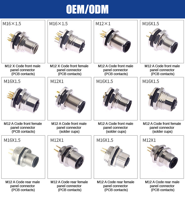Fabrika MD WF 6 Pin Mini Din Kablo, IP67 Düz Isobus Kablo Lvds Ekran Bağlantısı
