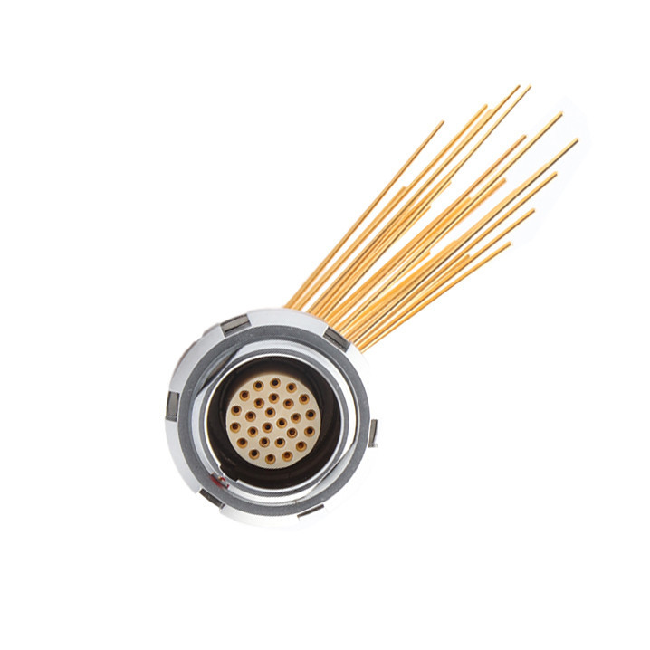 Z2 26 Pin Su geçirmez Dairesel Bağlantılar Çift Soket 90° Açı Soket İç ve Dış Soket