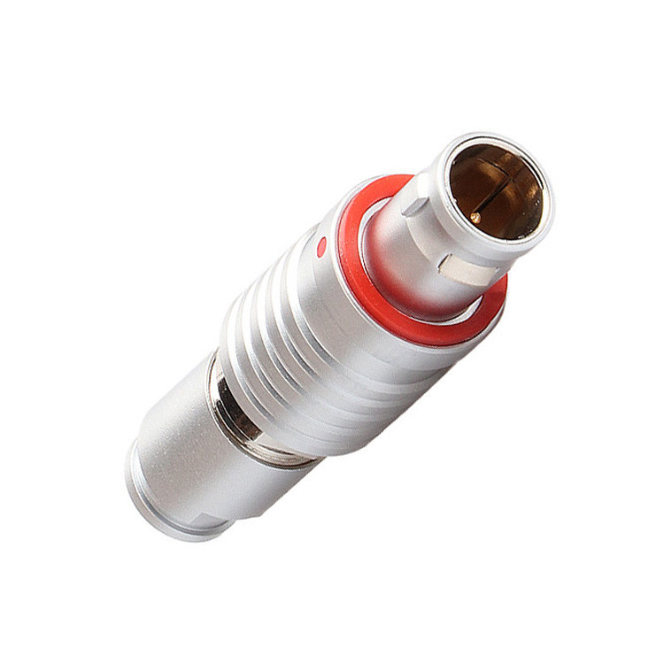 Fabrika İt-Çek-Kendine Kilitli T6 Kapalı Plug IP54 Endüstriyel Bağlantı, Dairesel Suya Karşı Bağlantı M B Serisi