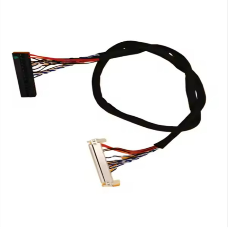 UL1571 28AWG Lvds Ekran Kablosu 30 Pin 1.0mm Dupont 2 * 15 Pin Konnektör 2.0mm
