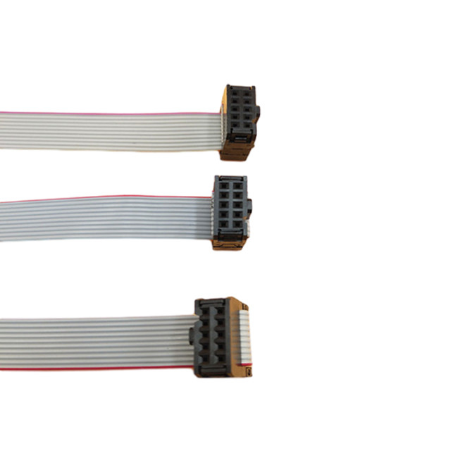 IDC 10 Pin 2.54mm Pitch Dişi Konnektör Sıkma Aracı Düz ​​Şerit Kablo Montajı