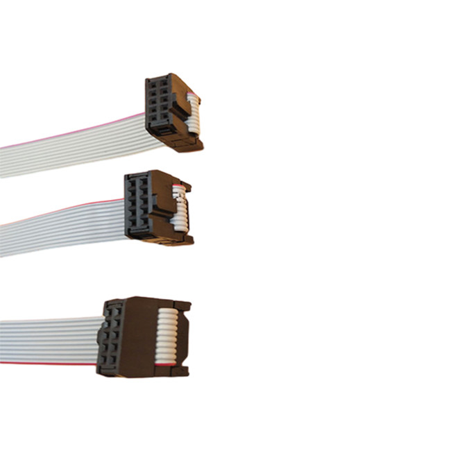 IDC 10 Pin 2.54mm Pitch Dişi Konnektör Sıkma Aracı Düz ​​Şerit Kablo Montajı