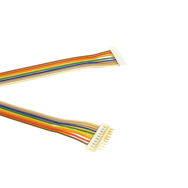Elektronik Düz Gökkuşağı Şerit Kablo, 2.0mm Pitch Bağlayıcı Düz ​​Konnektör Kablosu
