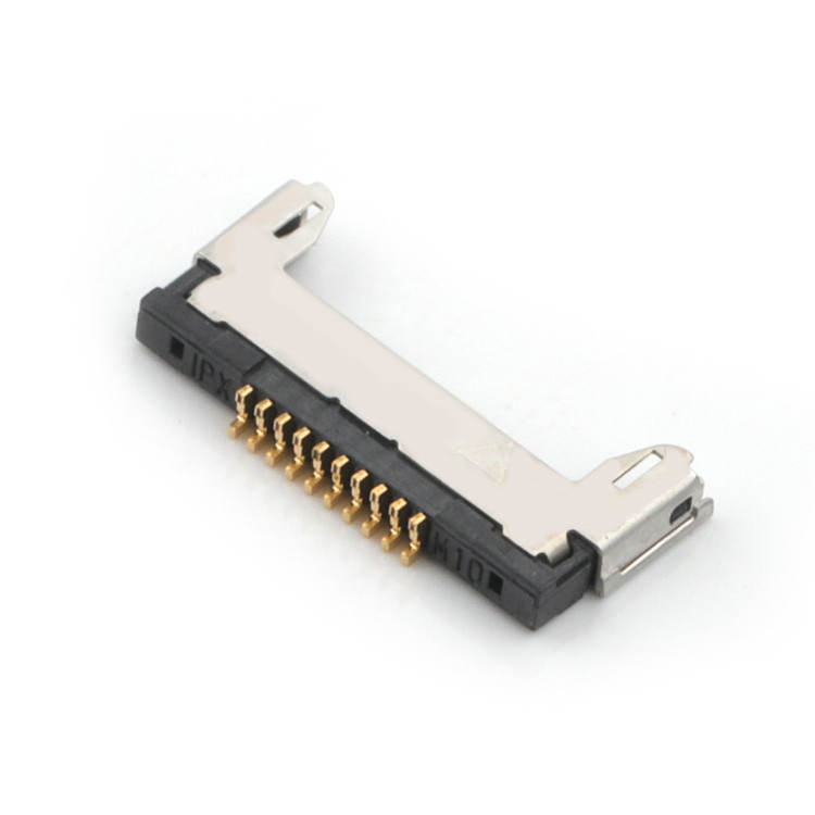 Mikro koaksiyel kablo kümesi 20345-010T32R, 0,4 mm mesafe ve yatay çiftleşme tipi 10 pin LVDS mikro koaksiyel bağlantısı