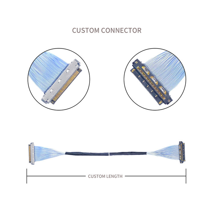 KEL XSL20-48S 0.25 mm Pitch, 44AWG ve 46AWG ile Mikro Koaksiyel Kablo Uygulamaları