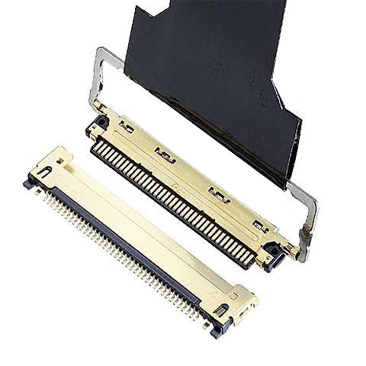 CABLINE-CBL 20472, 20473-040T-10R, 20474-040E-12 Yatay çiftleşme tipi ve mekanik bağlantısı olan mikro-koaksiyel bir bağlantı