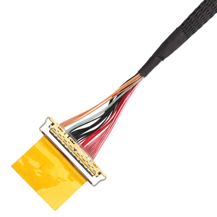 Fabrika 36AWG Lvds Kablo Montajı I Pex 20453-240t-01 20453-240t-01 40P 0.4mm Pitch