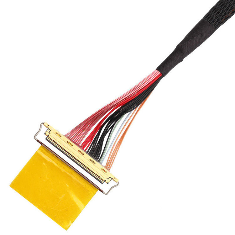 Fabrika 36AWG Lvds Kablo Montajı I Pex 20453-240t-01 20453-240t-01 40P 0.4mm Pitch