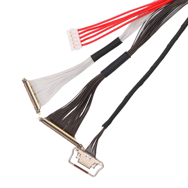 I-PEX 20531-034T-01 Bir 0.25mm Pitch ile Özel Kablo 20633-210T-02S Aynı 0.25mm Pitch ile