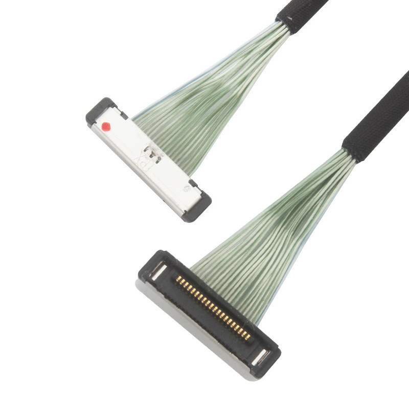 0.4mm Pitch IPEX 20380-R20T-06 Mikro Koaksiyel Kablo lvds bağlantı kablosu 20P 0.4mm pitch