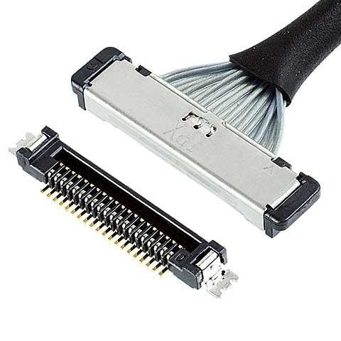 Kablo SS Mikro Koaksiyel Kablo 20380 50P Bağlayıcı I-PEX 20380-050T-06 Lvds 0.4mm Pitch