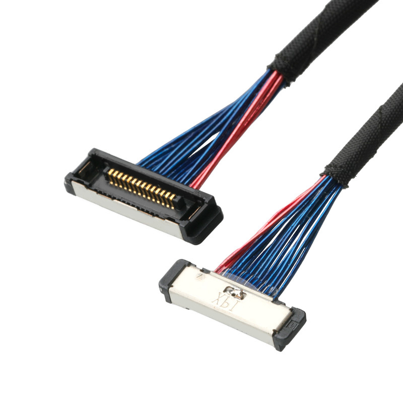 Kablo SS Mikro Koaksiyel Kablo 20380 Bağlantı I-PEX 20380-R14T-06 0.4mm Pitch 14P bağlantısı
