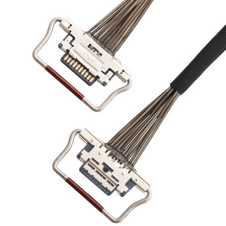 Fabrika 10 Pin Mikro Koaksiyel Kablo 0.4mm Pitch 20633-310T-01S Termal Kamera için Lvds
