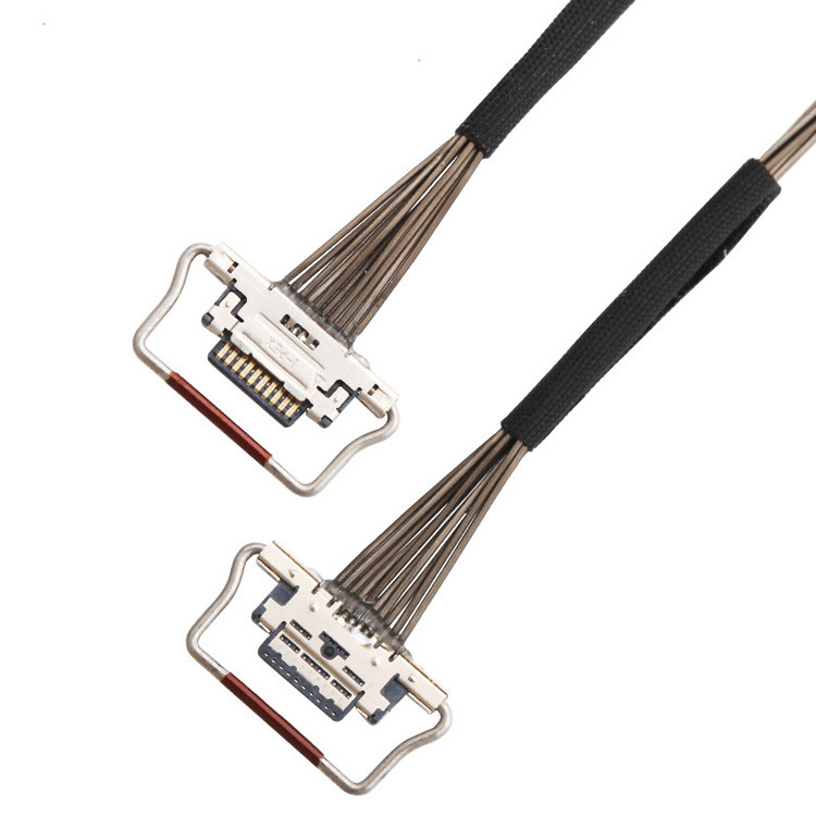 Fabrika 10 Pin Mikro Koaksiyel Kablo 0.4mm Pitch 20633-310T-01S Termal Kamera için Lvds