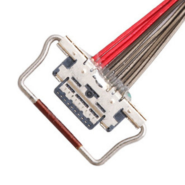 Bir 10 Pin LVDS Mikro Koaksiyel Kablo, Uzunluğu 150mm, I-PEX Bağlantısı 0.4mm Pitch, 20633-310T-01S olarak tanımlanmıştır